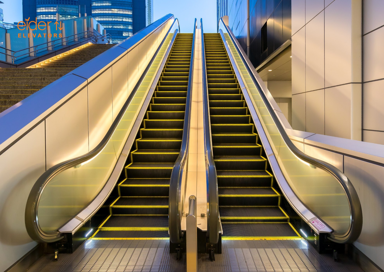 Escalator installed by Eider Elevators, Bengaluru