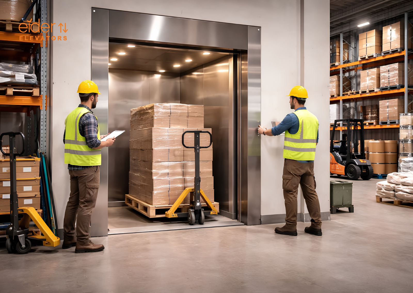 Freight Lift installed by Eider Elevators, Bengaluru