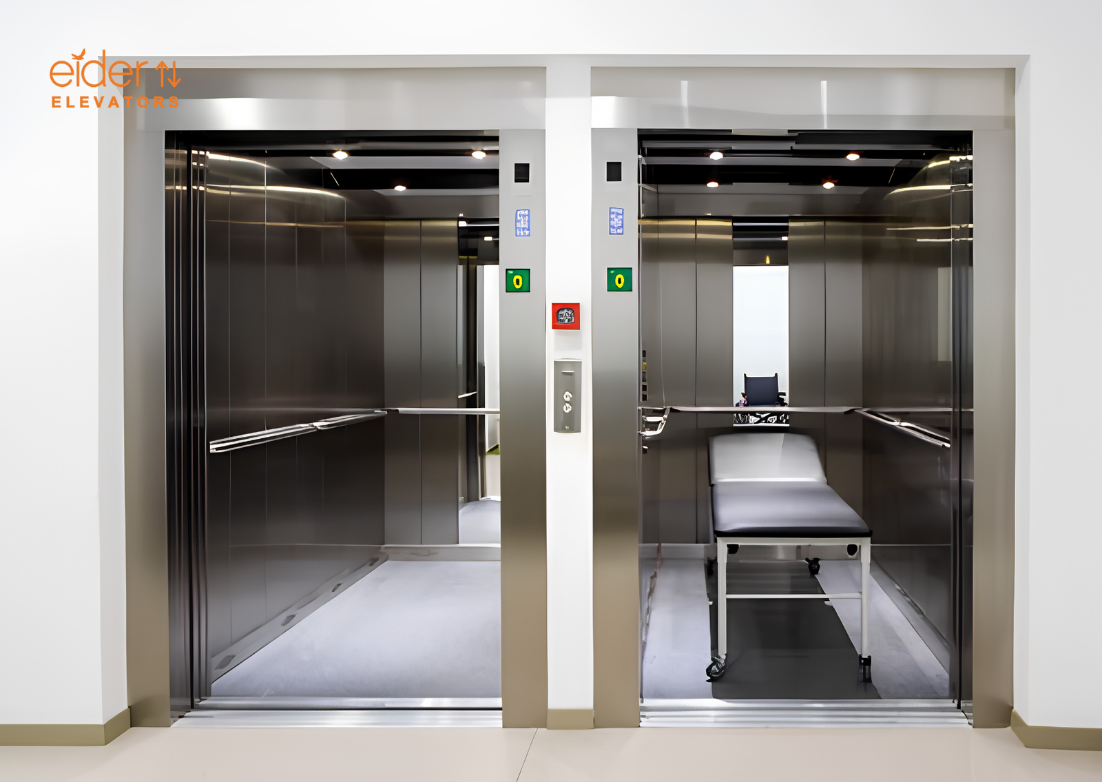 Hospital Lift installed by Eider Elevators, Bengaluru