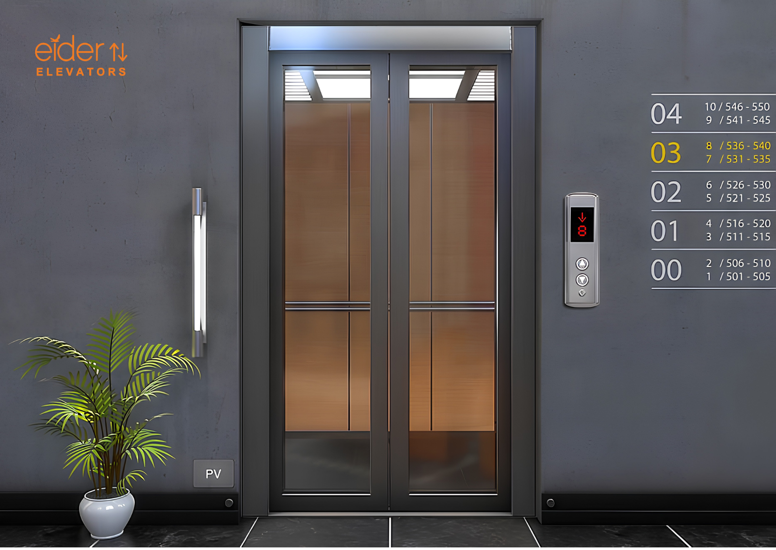 Passenger Lift installed by Eider Elevators, Bengaluru