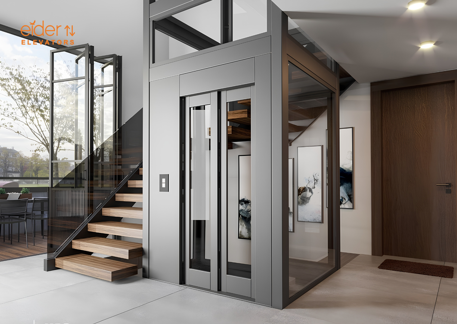 Villa Lift installed by Eider Elevators, Bengaluru